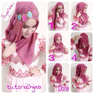 Tutorial Unik Hijab Paris Untuk Pesta