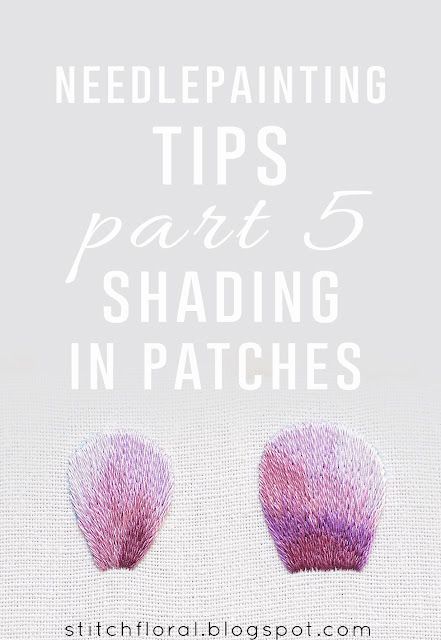 Needlepainting tips part 5: shading in patches