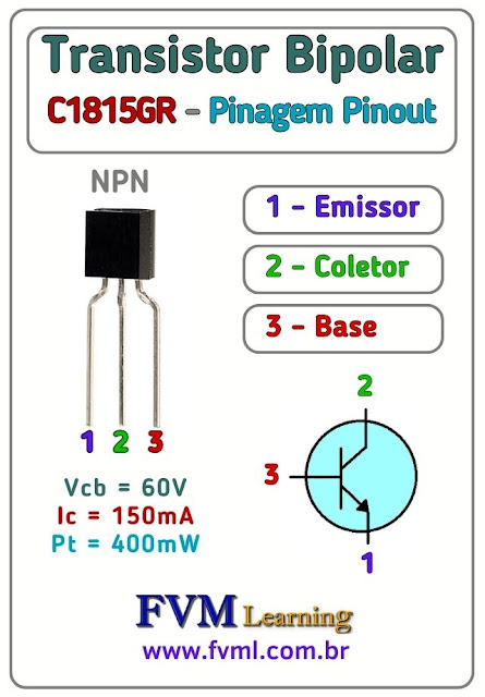 Datasheet-Pinagem-Pinout-transistor-NPN-C1815GR-Características-Substituição-fvml