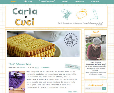 Blog Design per 'Carta e Cuci'