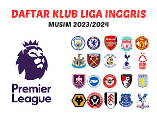 Daftar Nama Klub Liga Inggris 2023/2024