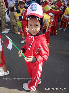 Foto Kiran ikut Karnaval 17 Agustusan (HUT RI)