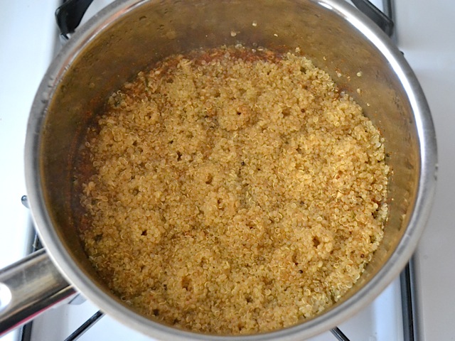 cooked quinoa