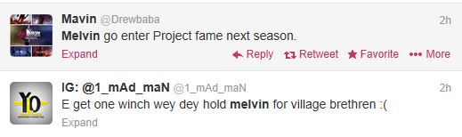 Nigerians Mock Melvin On Twitter