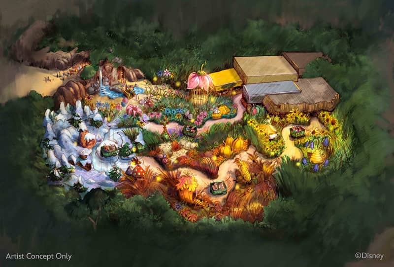 Panoramic view of Fairy Tinker Bell's Busy Buggies | Image: ©Disney