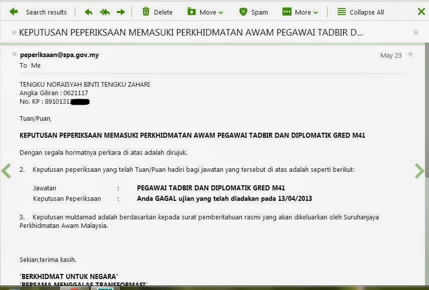 Contoh Surat Buat Petukaran Temuduga Untuk Spa