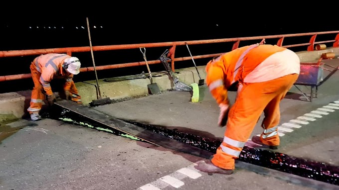 Finalizaron los trabajos en el puente de la autopista sobre el Río Salado