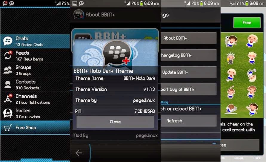 MOD BBM Full Sticker V2.2.1.40 Tanpa Root Terbaru 