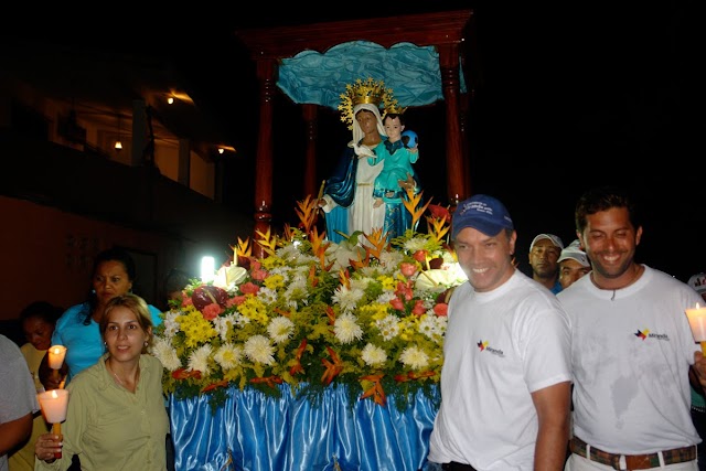 Virgen de la Candelaria navegó por la Laguna de Tacarigua