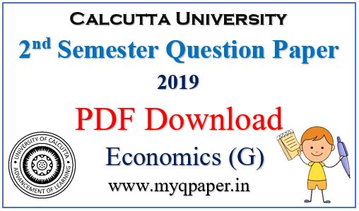 Calcutta University Economics General Question Paper 2019 PDF Download