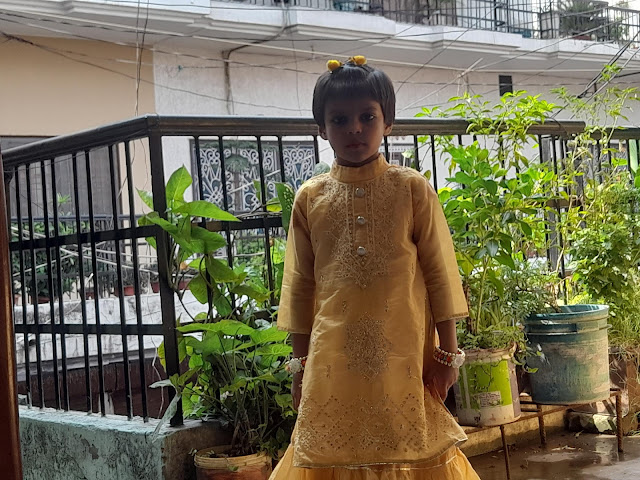 kids, girls, yellow dress,  Indian Kids, kids dress, Kids Indian Dress