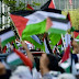 Massa Bela Aksi Palestina Geruduk Kedubes AS 