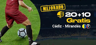 bwin promocion Cádiz vs Mirandés 15 enero 2020