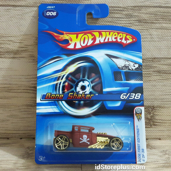 HOT WHEELS 2006 BONE SHAKER w/GOLD PR5 WHEELS FIRST EDITIONS 6/38