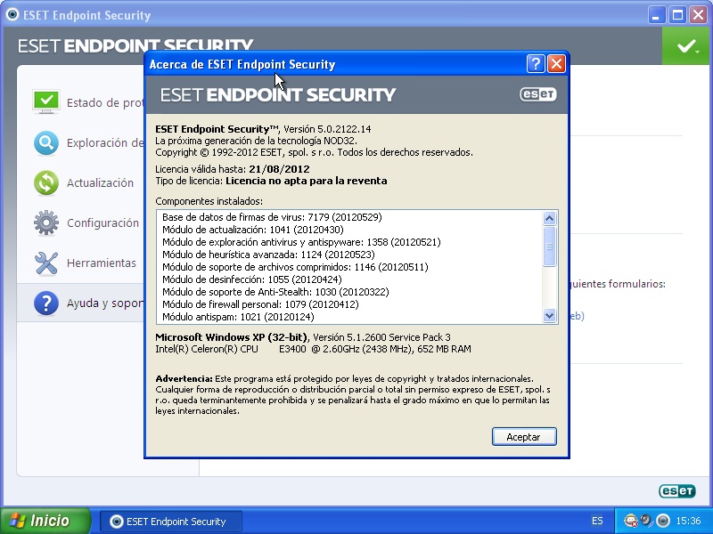 ESET Endpoint Security 5.0.2122.14 [Español] [32Bits 