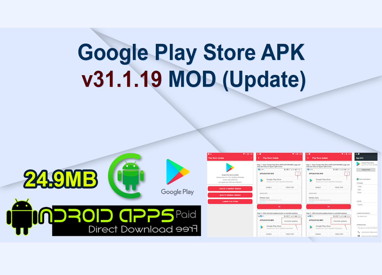 Google Play Store APK v31.1.19 MOD (Update)