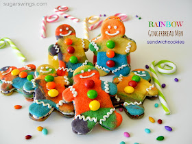 Rainbow Gingerbread Men Cookies