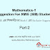 Mathematics-1 Suggestion For AMIE (IEB) Students || Part-2|| BD AMIE