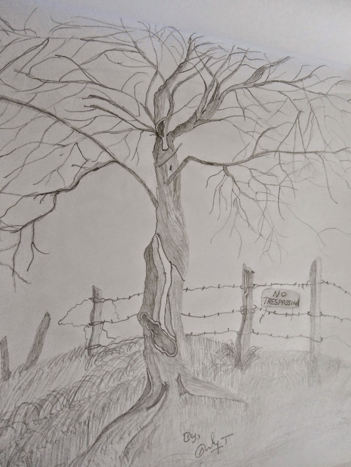 Landscape Pencil Drawing and Natural Pencil Sketching - MyPencil 