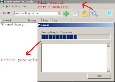 memantau posisi keyword seo dengan google monitor