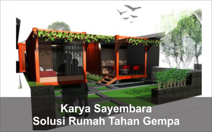 Rumah Tahan Gempa Spring Container House