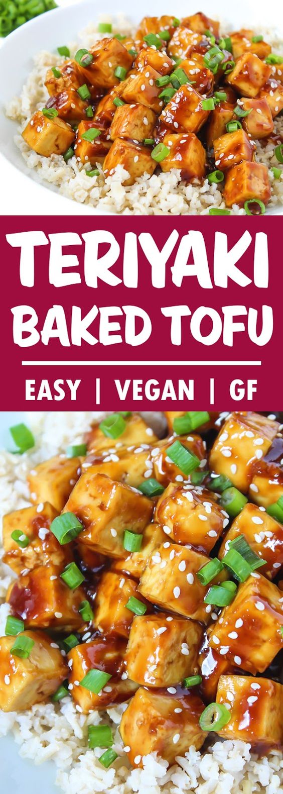 Fluffy, golden cubes of baked tofu generously tossed in an easy, homemade Teriyaki sauce that's sweet, savory, and so delicious! One of our very favorite tofu recipes!