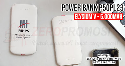 Powerbank souvenir 5.000mAh P50PL23, Barang Promosi Powerbank Arden, Souvenir Kantor Premium Powerbank, Powerbank Custom + cetak logo Anda sendiri