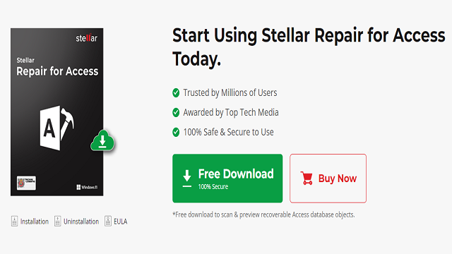 Access Database Repair tool - Stellar Repair For Access