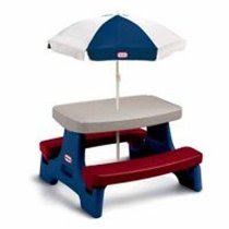 Easy Store Jr. Play Table with Umbrella