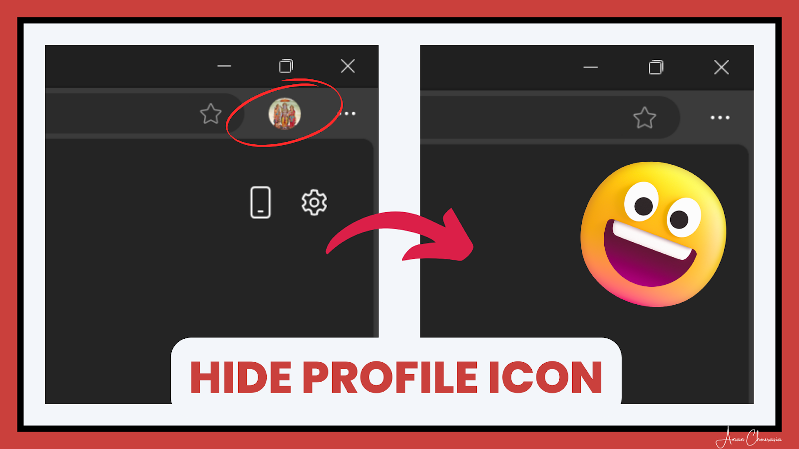 How to Hide* Your Profile Icon in Microsoft Edge?