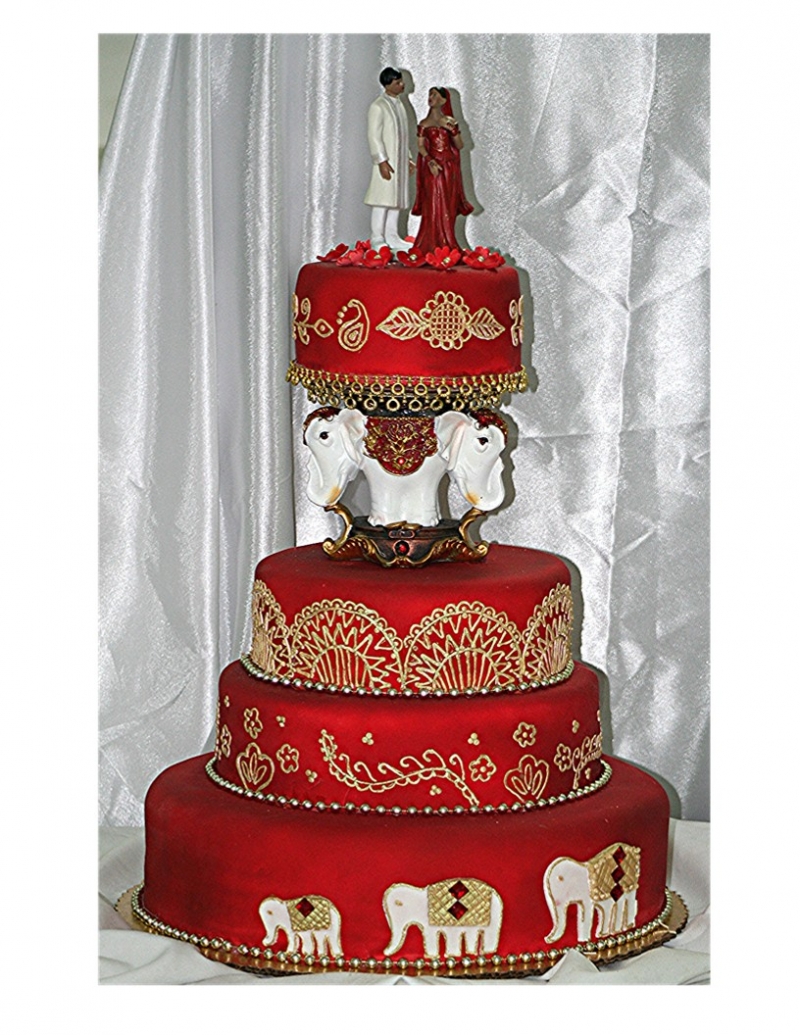 modern indian wedding cake