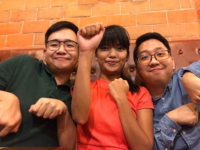 The Powerpuff Trio of Trilaloo Podcast (from left to right) - Emil, Edna and Renz