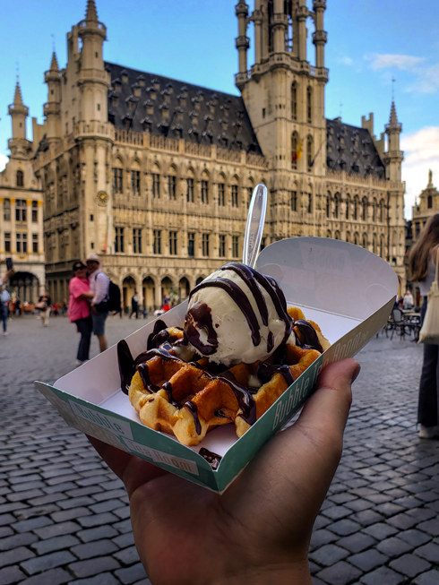 Belgian Beer Chocolate Waffles Brussels