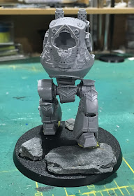 Heresy Era Dark Angels Contemptor Dreadnought WIP 