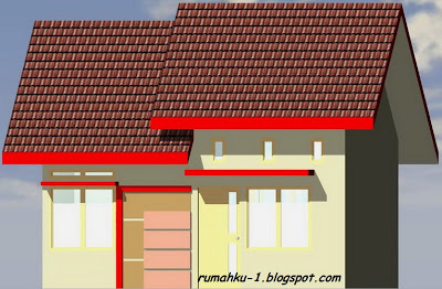 denah desain rumah minimalis type 38/78