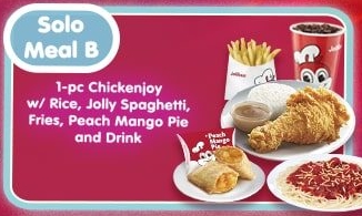 Jollibee Virtual Party Food Package - Solo Meal B