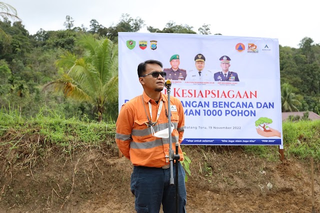 Agincourt Resources Tanam 1.000 Bibit Pohon di Tepi Sungai Garoga