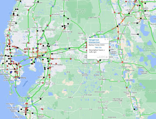 Bartow Florida Dangerous Intersection Map