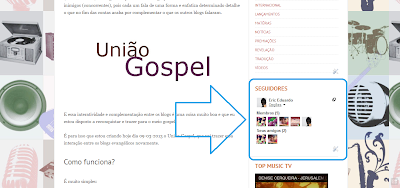 Como seguir o blog gospel