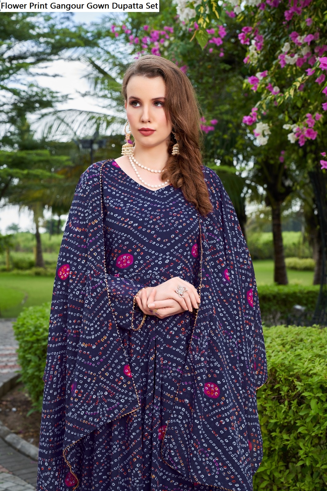 Georgette Full Sleeve Girls Fancy Crop Top, Printed, Blue at Rs 180 in New  Delhi