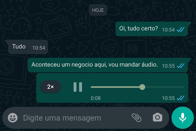 WhatsApp já permite acelerar mensagens pelo celular; veja como fazer