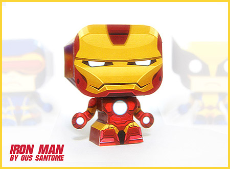 Mini Iron Man Paper Toy