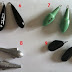 Sinkers used in surf-casting