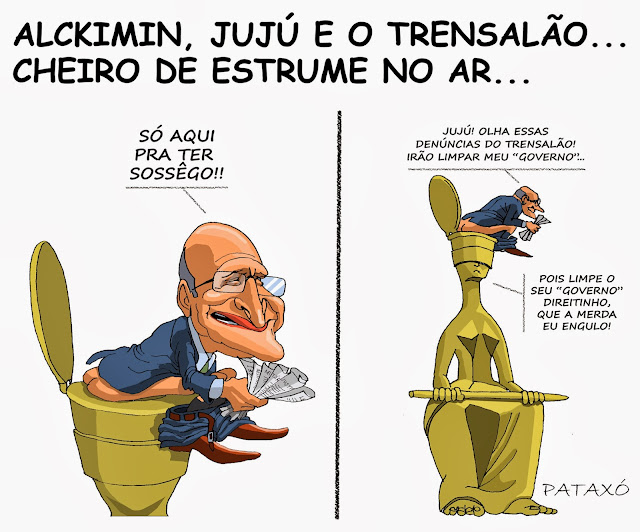 Resultado de imagem para O Trensalão: charges