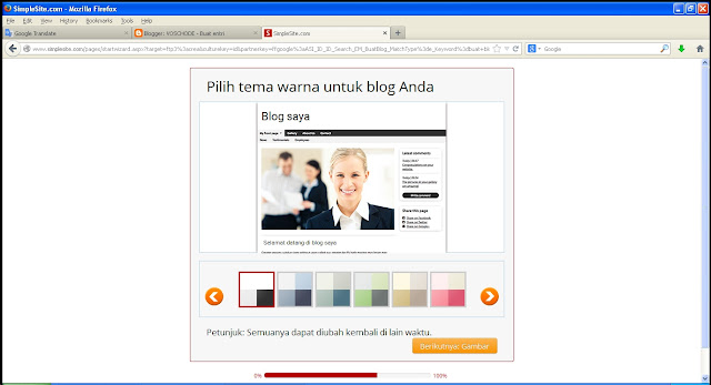 Buat Blog Gratis - SimpleSite Gitu... Dan caranya Buat