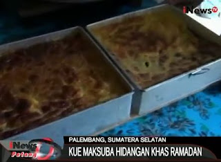 Kue Maksuba, salah satu makanan khas Idul Fitri dari Palembang selalu menjadi primadona warga dalam merayakan hari kemenangan.