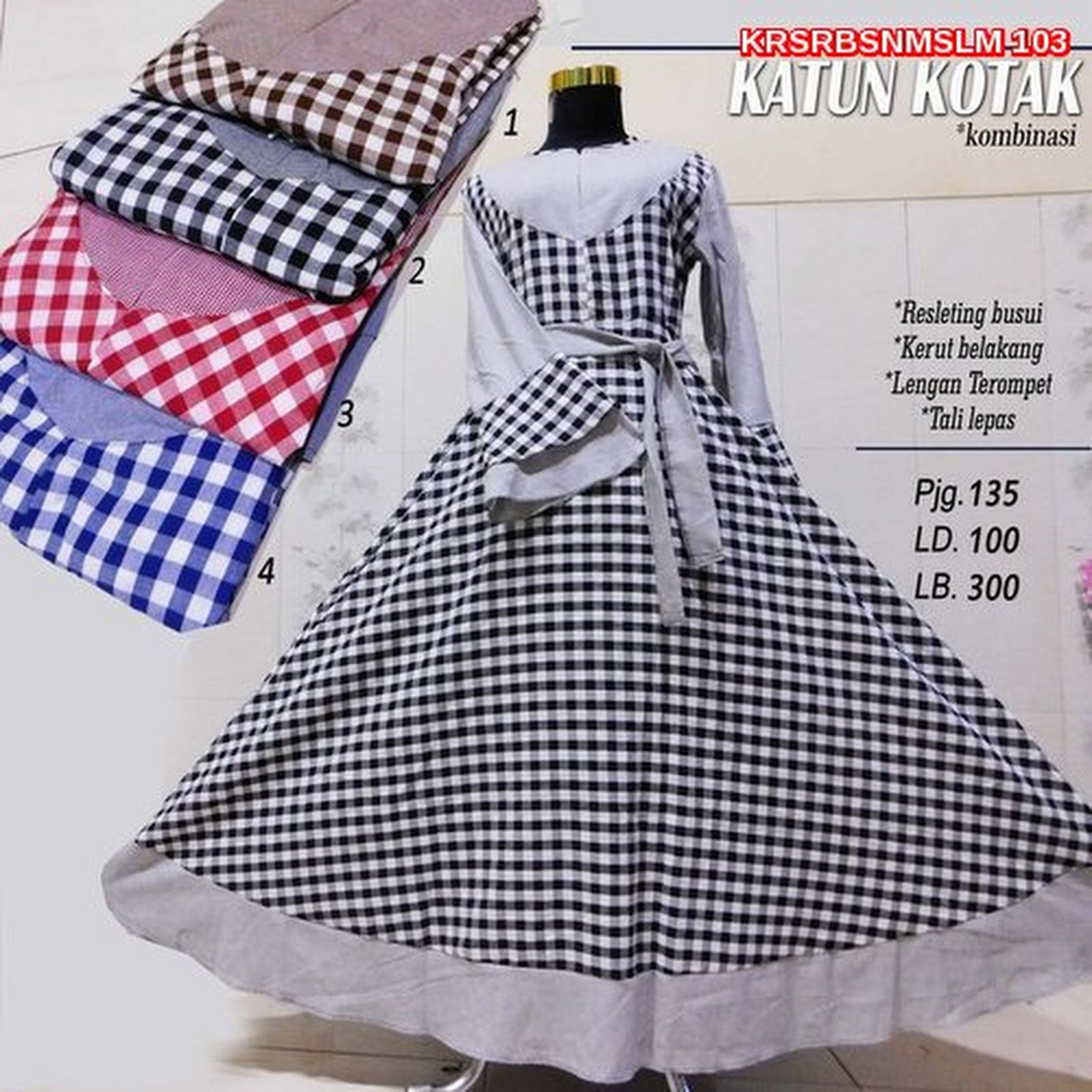Krs103 Model Gamis Payung Balotelli Yang Cantik Murah Bmgshop