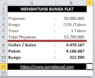 Bunga Flat - JurnalExcel.com