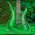 Green guitar music download desktop wallpaper