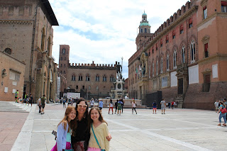 Piazza Maggiore em Bolonha Itália